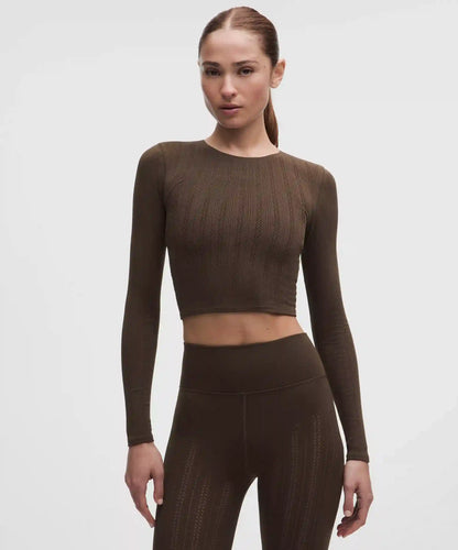 RevealKnit Pointelle Long-Sleeve Shirt