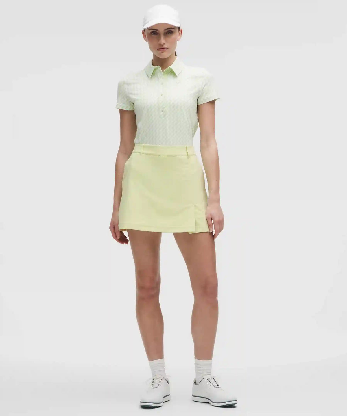 Stretch Twill Front Pleat Golf Skirt