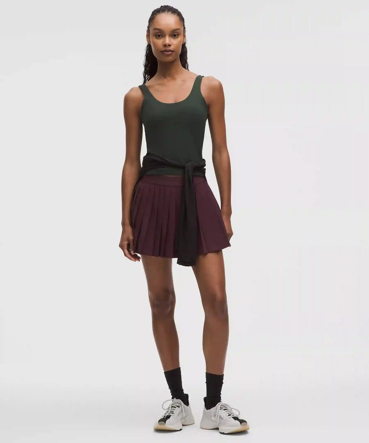High-Rise Pleated Tennis Skirt