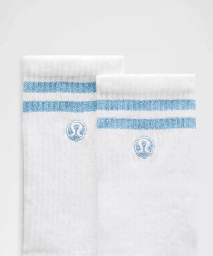 Unisex Daily Essential Crew Socks 3 Pack *Stripe