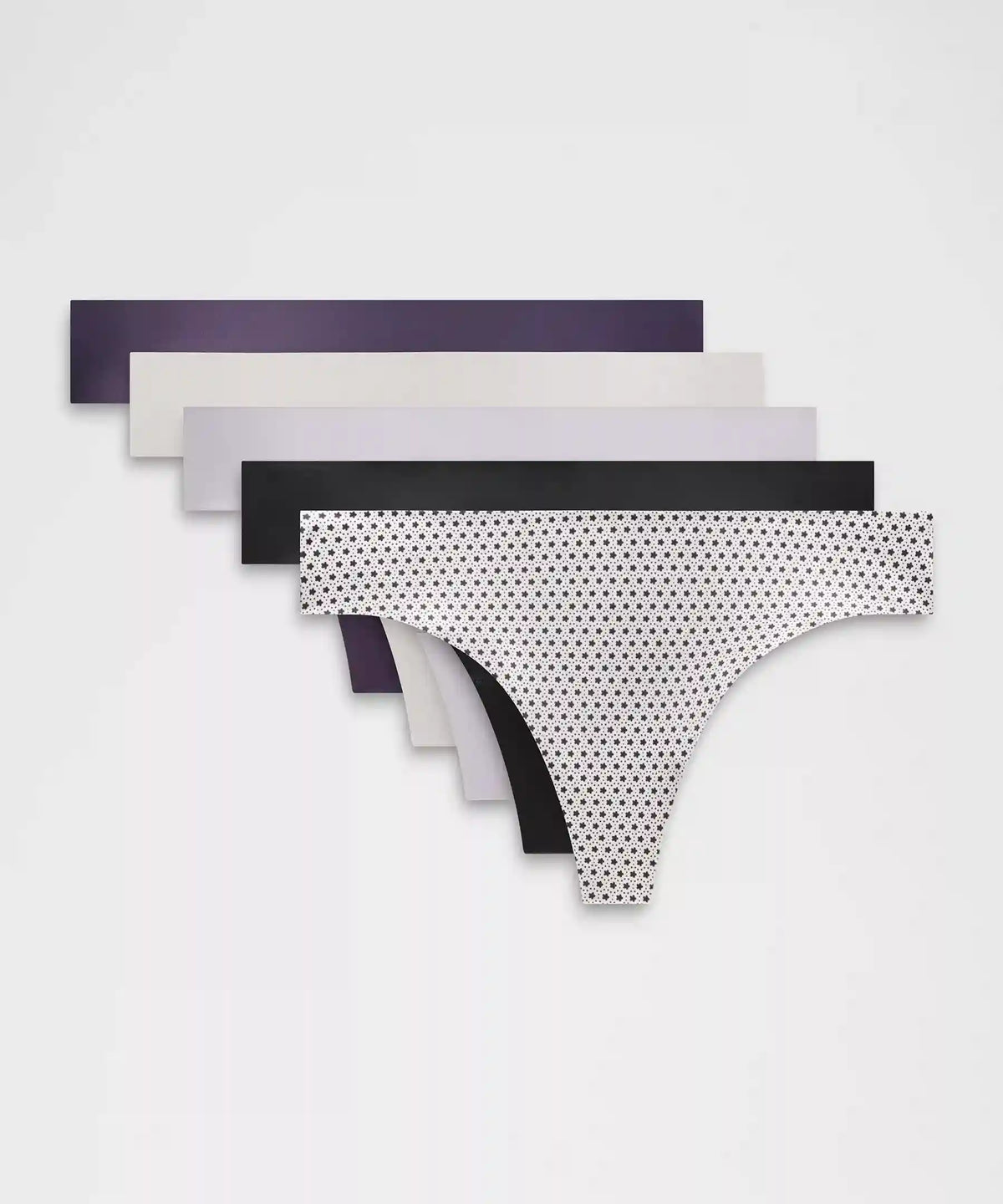 InvisiWear Mid-Rise Thong Underwear *5 Pack