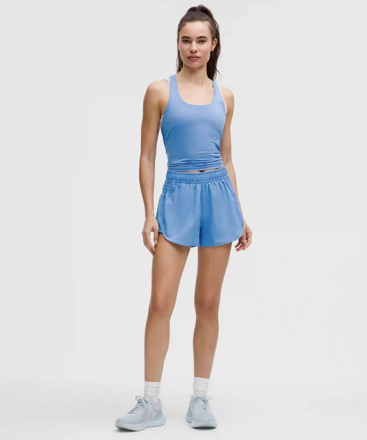 Ruched-Side High-Rise Short 3"