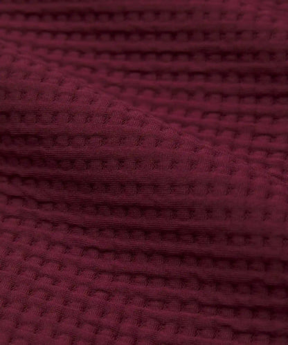 Waffle-Knit Half Zip