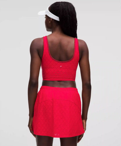 Textured Mesh Tennis Tank Top *Medium Support, B/C Cup