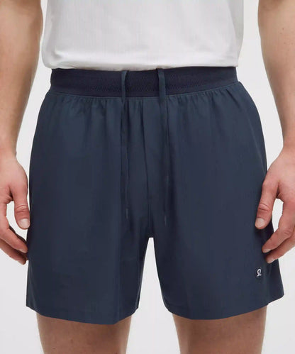 Striped Mesh Tennis Short 5"