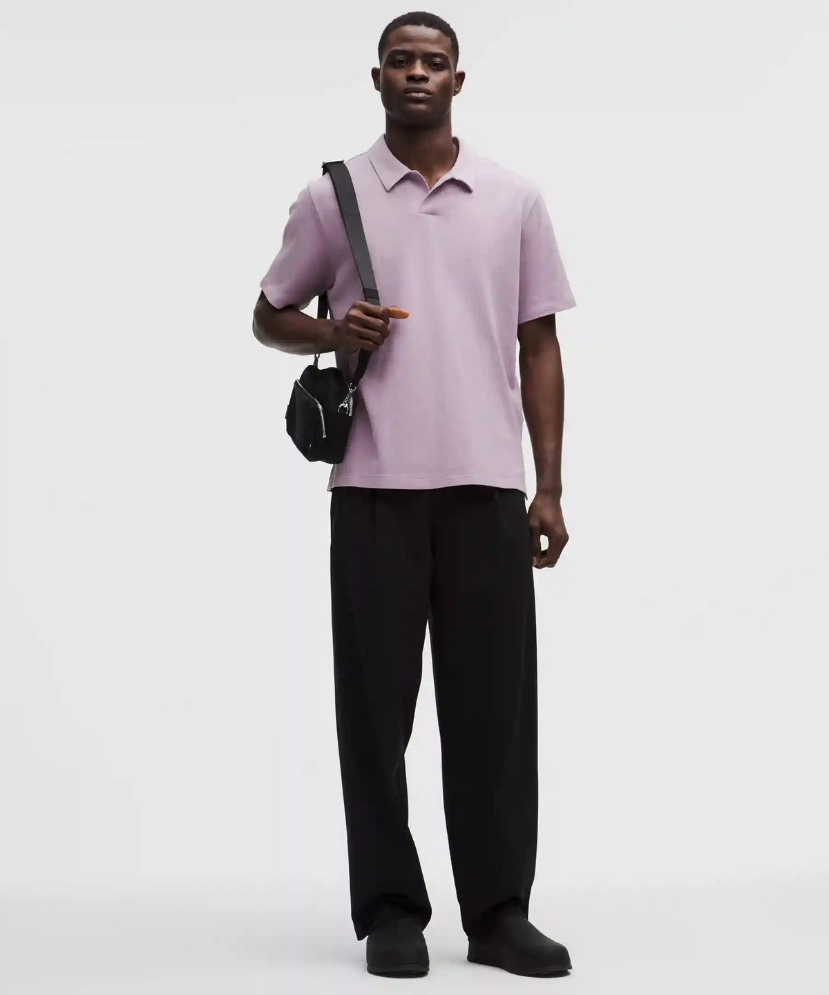 Pique Performer Johnny-Collar Short-Sleeve Shirt