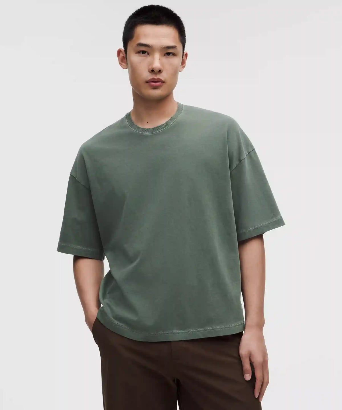 Heavyweight Cotton Jersey Boxy T-Shirt *Wash