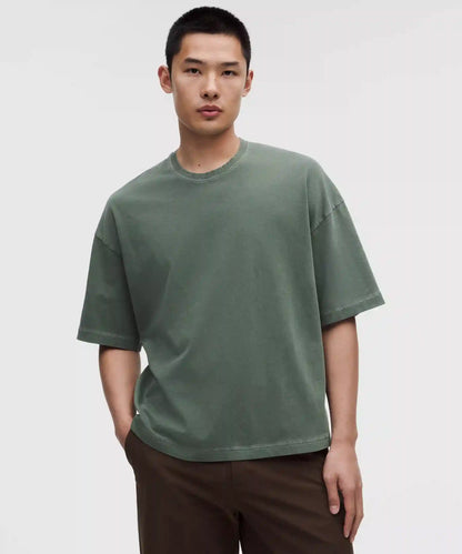 Heavyweight Cotton Jersey Boxy T-Shirt *Wash
