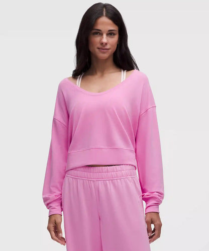 BeCalm Scoop-Neck Pullover