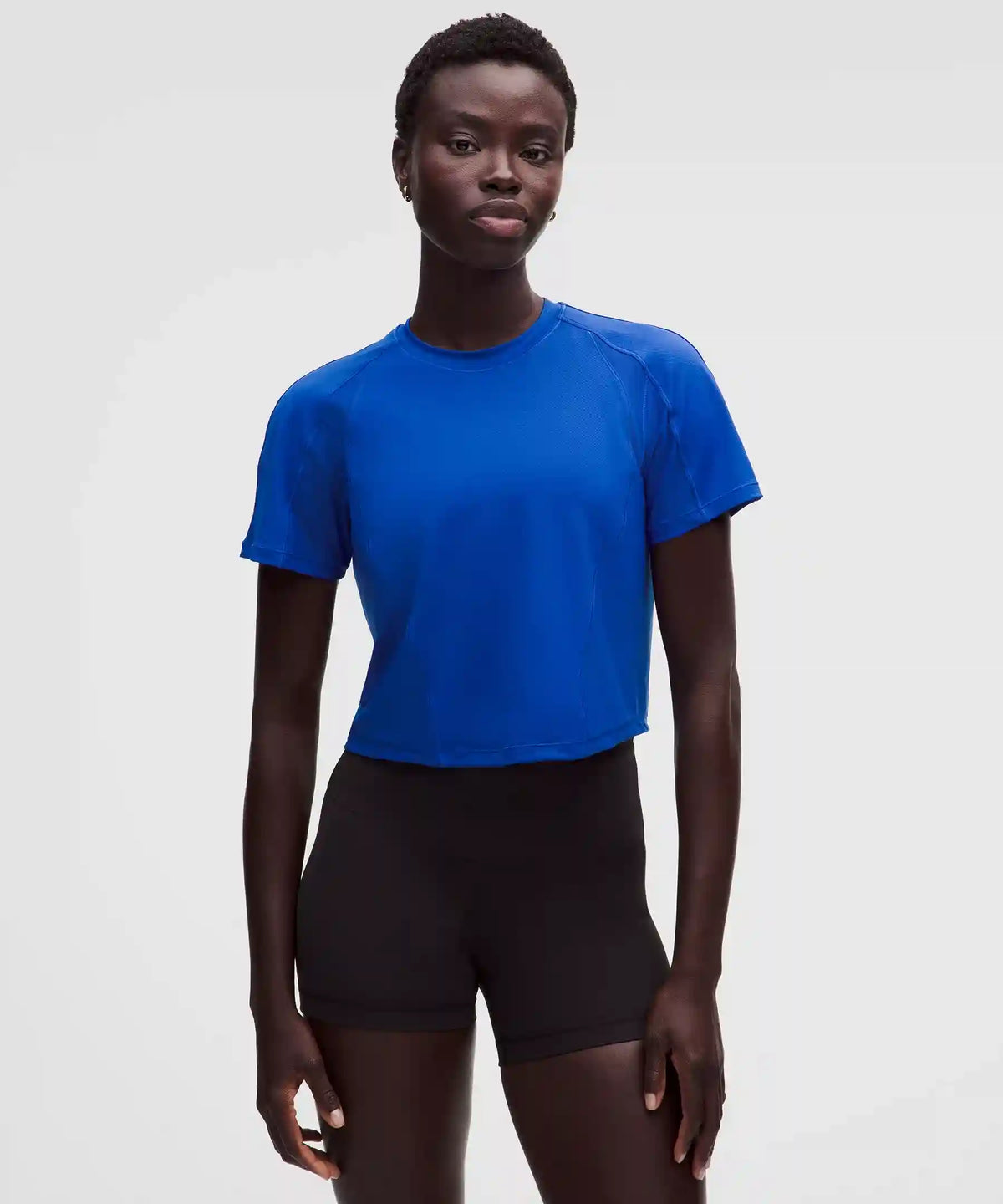 Mesh Panel Training Short-Sleeve Shirt