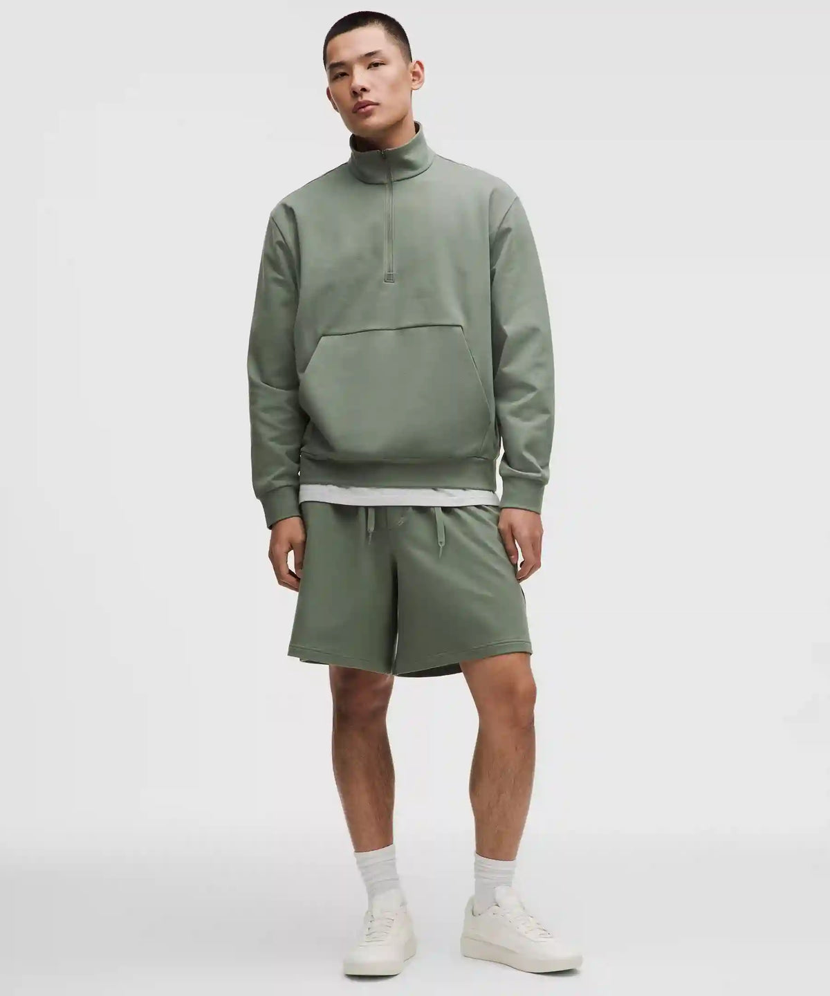 Heavyweight Soft Jersey Half Zip