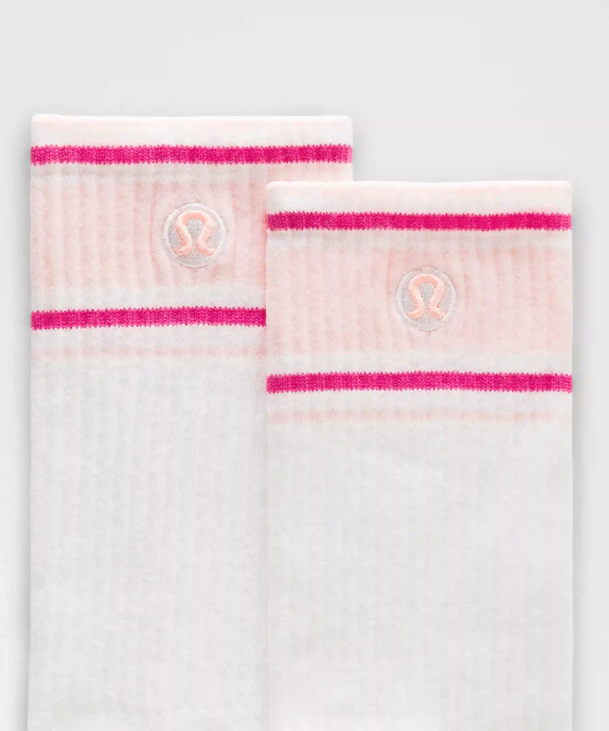 Unisex Daily Essential Crew Socks *Retro Stripe