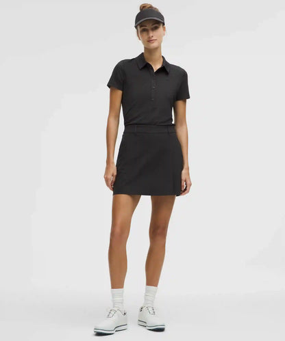 Stretch Twill Front Pleat Golf Skirt