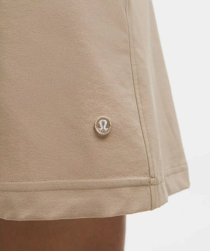 Stretch Twill Front Pleat Golf Skirt *Embroidered Logo
