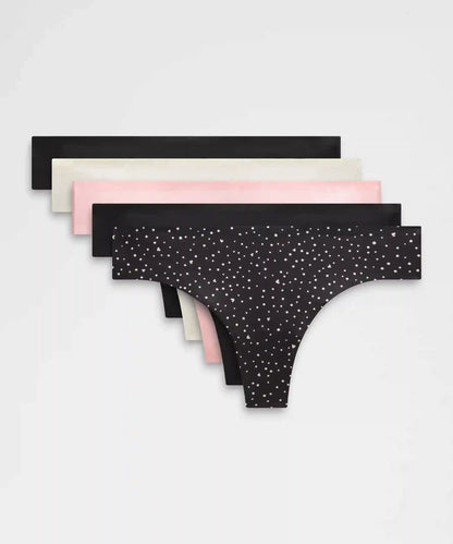 InvisiWear Mid-Rise Thong Underwear *5 Pack