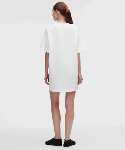 Scuba Cotton Jersey T-Shirt Dress