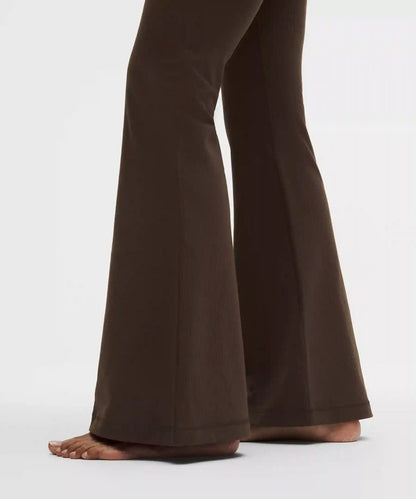 Groove High-Rise Ribbed Wide-Flare Pant