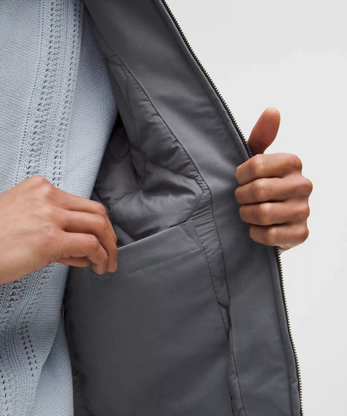 Insulated Cotton-Blend Bomber Jacket