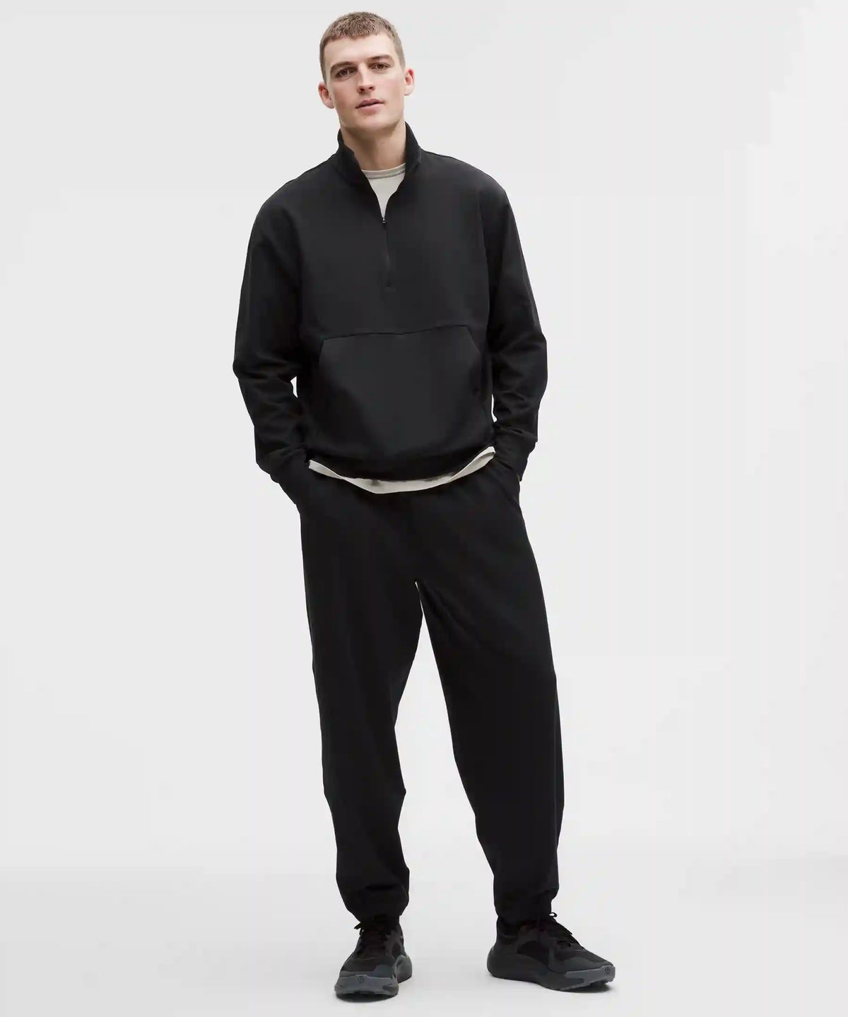 Heavyweight Soft Jersey Half Zip