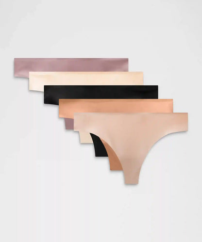 InvisiWear Mid-Rise Thong Underwear *5 Pack