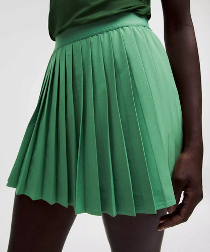 High-Rise Pleated Tennis Skirt *Long