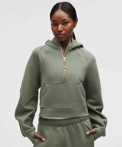 Scuba Oversized Half-Zip Hoodie
