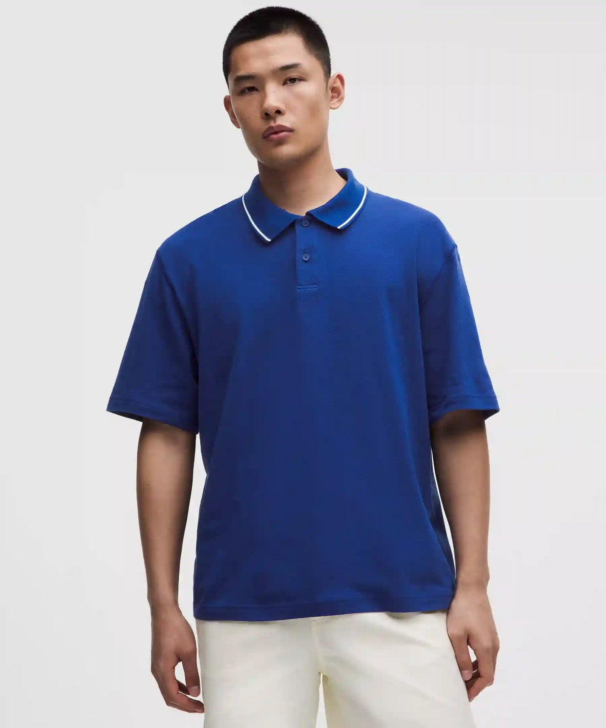 Mesh-Knit Jersey Short-Sleeve Polo Shirt