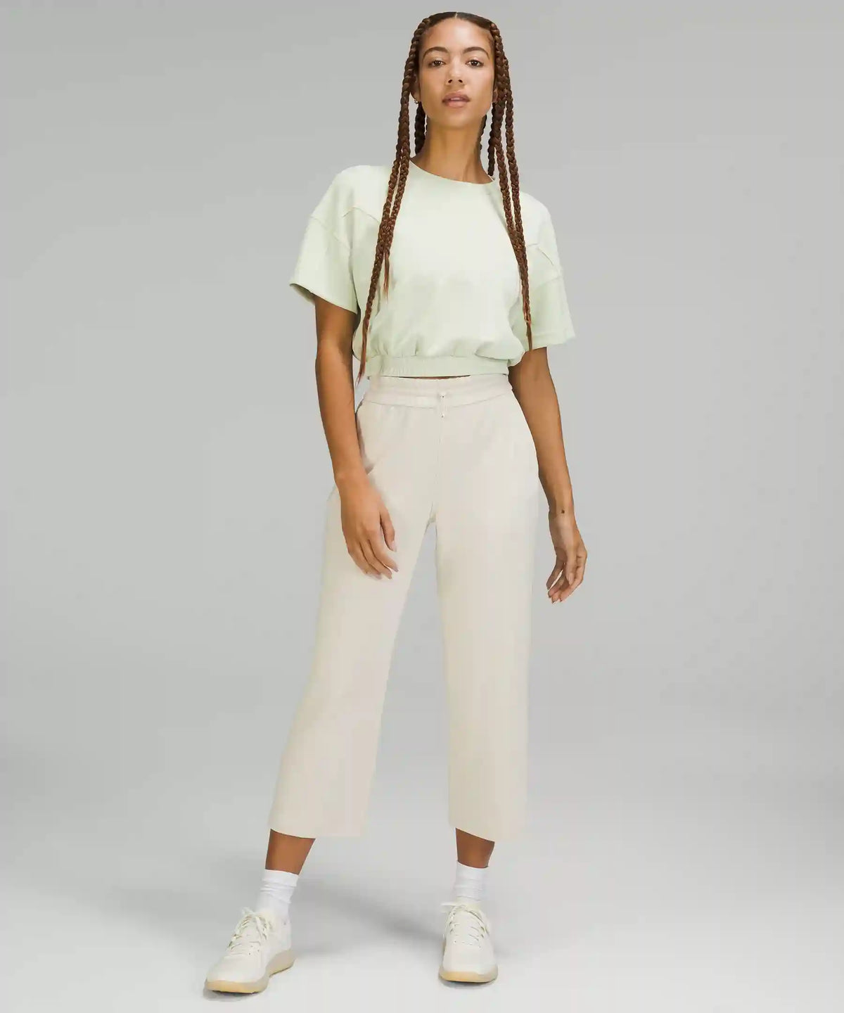 Softstreme High-Rise Straight-Leg Cropped Pant