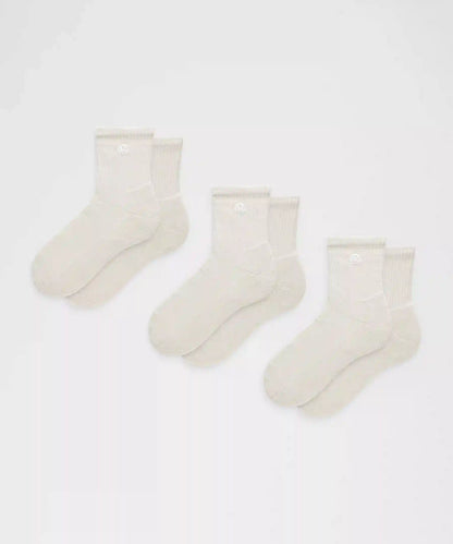 Unisex Daily Essential Quarter Socks *3 Pack