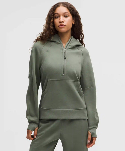 Scuba Oversized Half-Zip Hoodie *Long