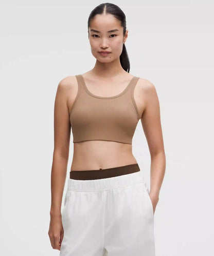 Nulu Ribbed Scoop-Neck Bra *Light Support, B/C Cup