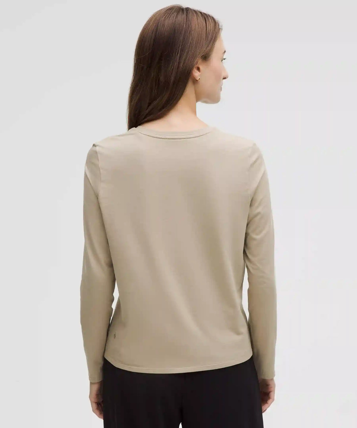 Organic Cotton Crewneck Long-Sleeve Shirt