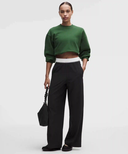 Swift High-Rise Wide-Leg Pant *Logo Waistband