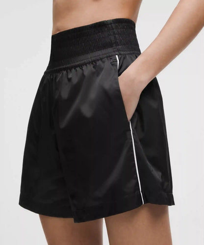 Stretch Satin Nylon Super-High-Rise Short 5"