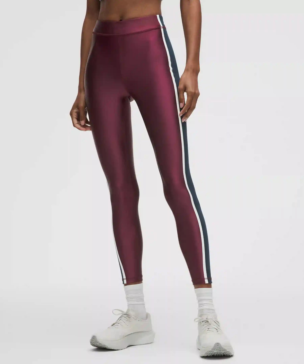 Satin Shine High-Rise Tight 25" *Stripe