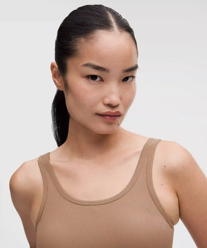 Nulu Ribbed Scoop-Neck Bra *Light Support, B/C Cup