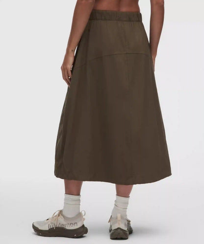 LuluLinen Adjustable-Hem Maxi Skirt