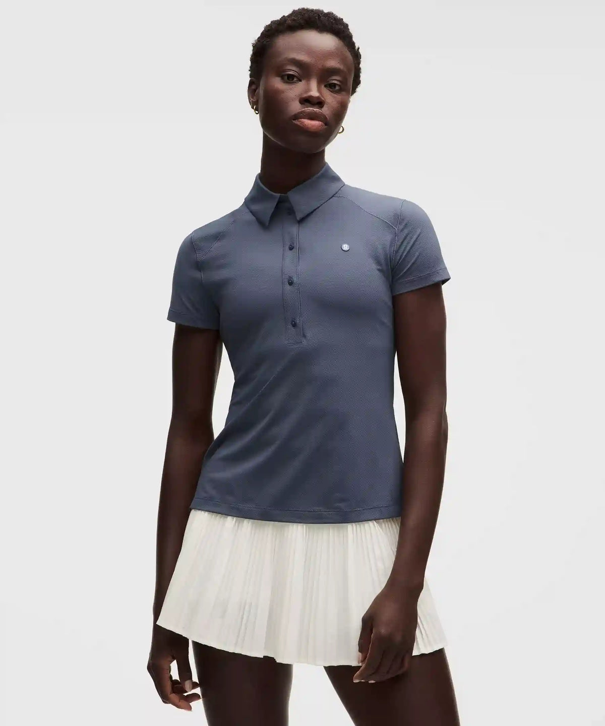 Quick-Dry Short-Sleeve Polo Shirt Straight Hem *Logo