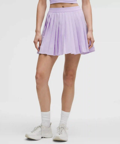 High-Rise Pleated Tennis Skirt *Long