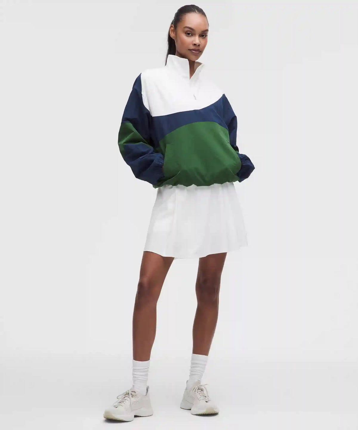 A-Line Side-Pleat Tennis Skirt *Long