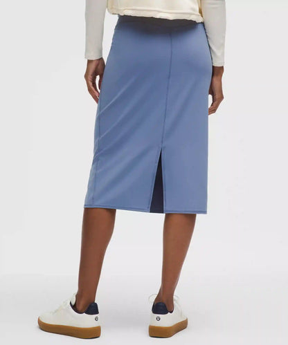 Nulu Slim-Fit High-Rise Midi Skirt