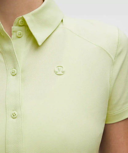 Quick-Dry Short-Sleeve Polo Shirt Straight Hem *Logo