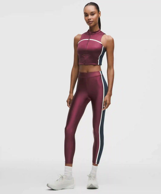 Satin Shine High-Rise Tight 25" *Stripe