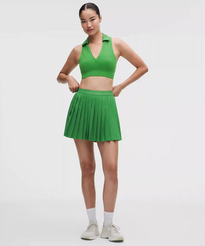 High-Rise Pleated Tennis Skirt *Long