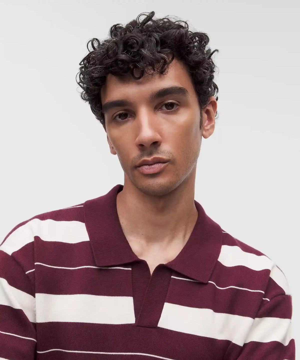 Cotton-Blend Knit Short-Sleeve Polo Shirt