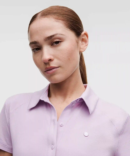Quick-Dry Short-Sleeve Polo Shirt Straight Hem *Logo