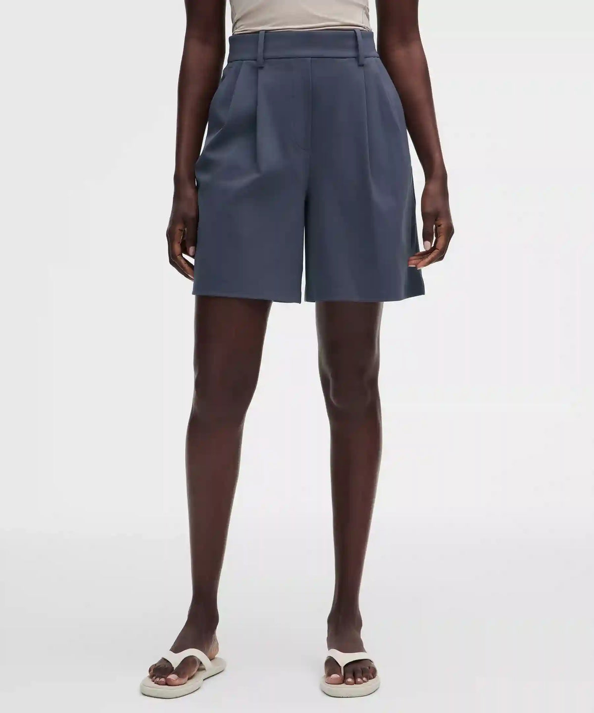Daydrift Pleated High-Rise Short 7"