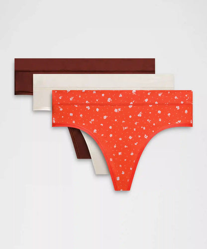 UnderEase High-Rise Thong Underwear *3 Pack