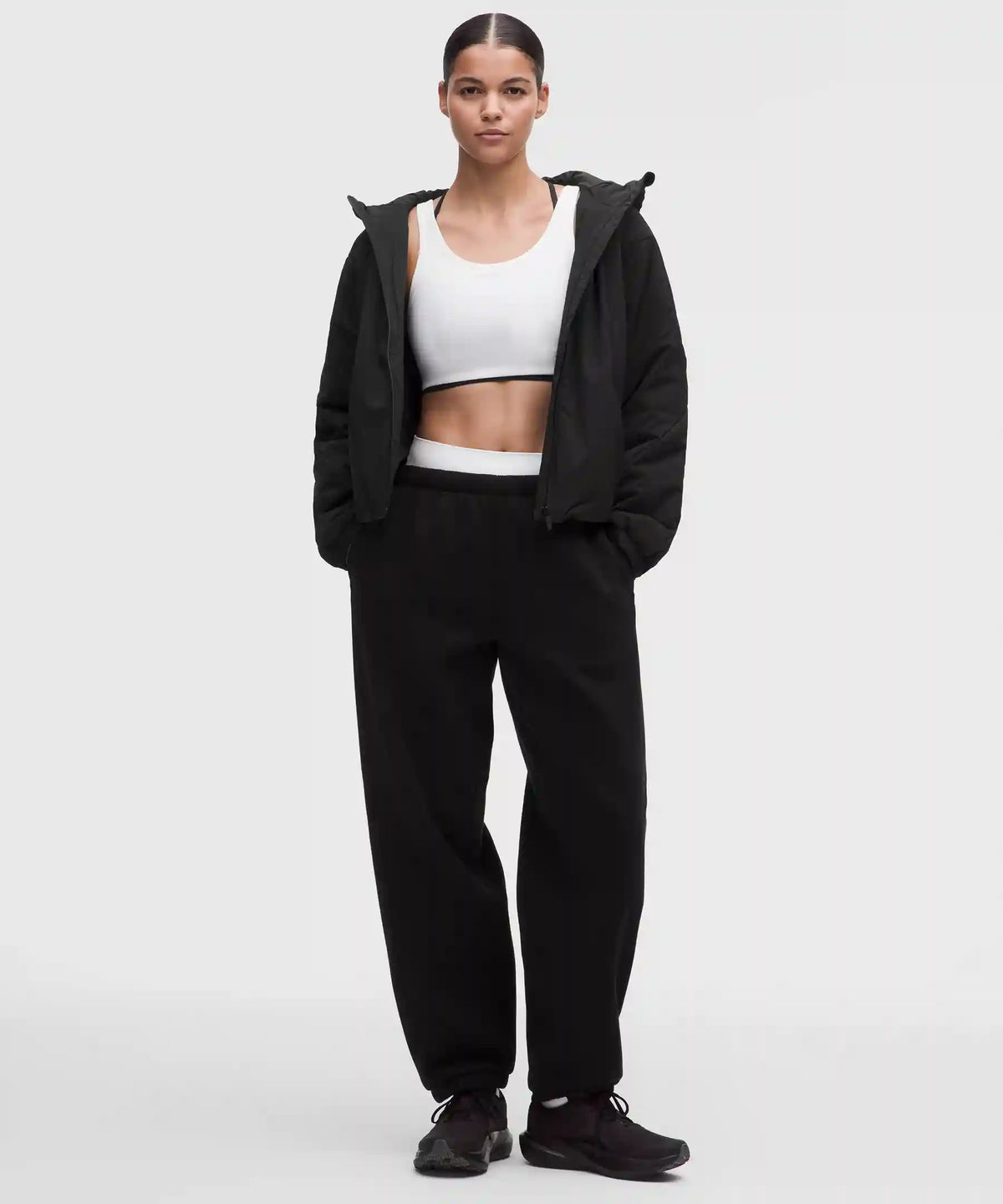 Water-Resistant Insulated Hooded Jacket