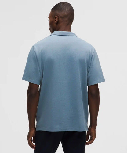 Pique Performer Johnny-Collar Short-Sleeve Shirt